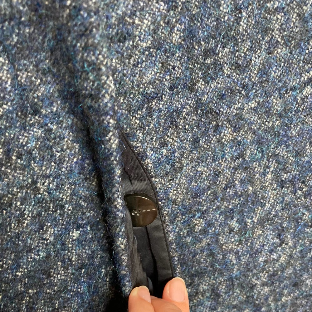 Theory Blue Wool Blend Coat - Picture 13 of 16